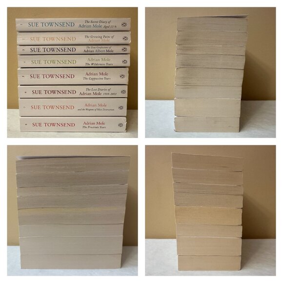 8 pc Complete Adrian Mole Series of Books by Sue Townsend / Paperback - Picture 3 of 12